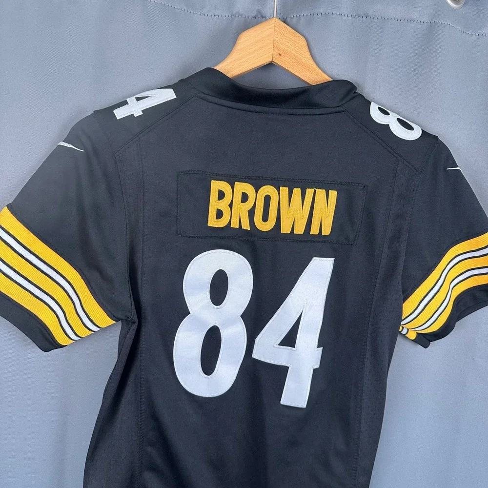 Nike NFL Pittsburgh Steelers Antonio Brown 84 Jersey Black Youth Medium